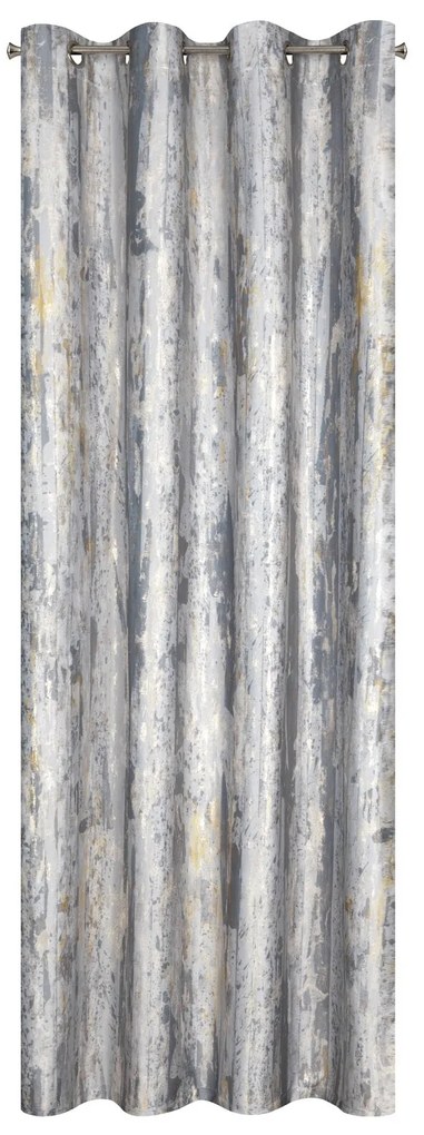ZATEMŇOVACÍ ZÁVES NA KRÚŽKOCH GRACE 140X250 CM STRIEBORNÁ