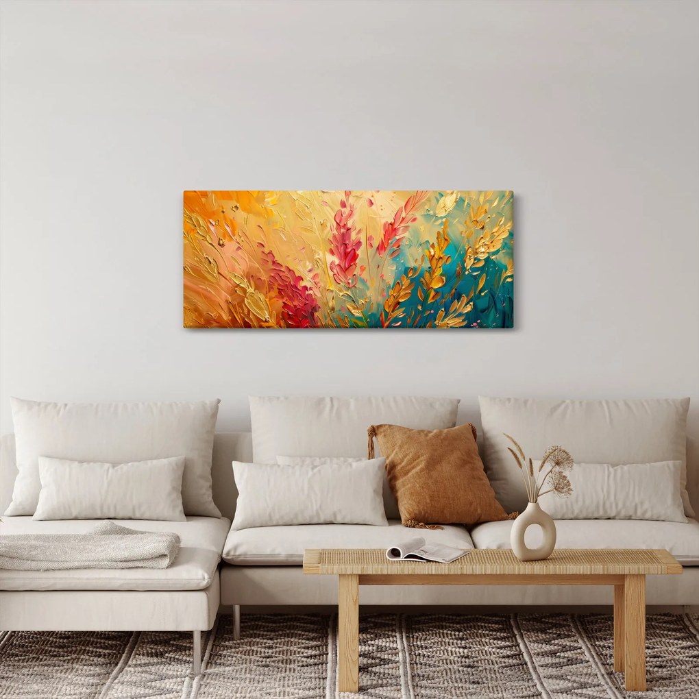 Obraz - Maľba poľa (120x50 cm)