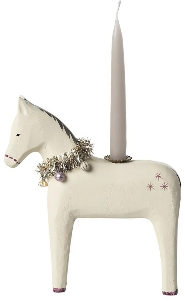 Maileg Drevený svietnik Horse Small