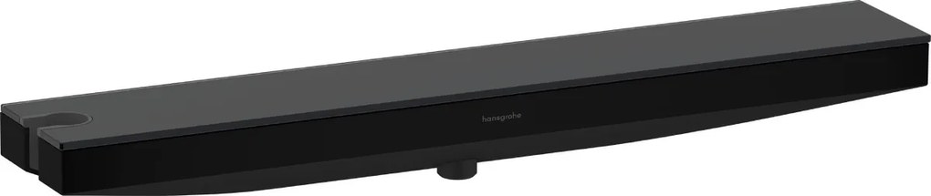 Hansgrohe Rainfinity, nástenná prípojka hadice Porter 500 a polička ĽAVÁ, čierna matná, HAN-26843670