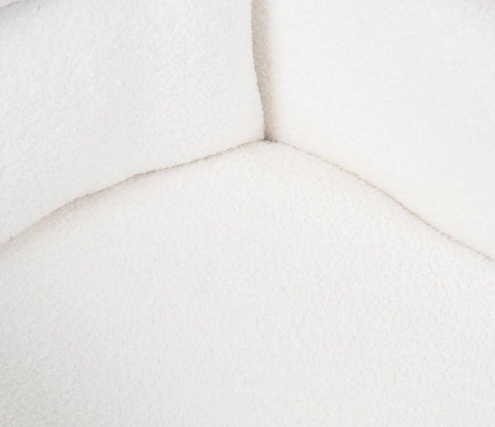 Noela Otočná jedálenská stolička látková ENZO biela