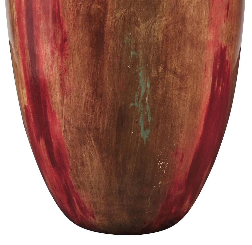 Terakota Dekoratívna váza 65 Hnedá Viacfarebná HIMERA Beliani