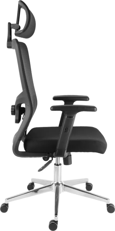 Kancelárska ergonomická stolička Neoseat LORELI — čierna, nosnosť 150 kg