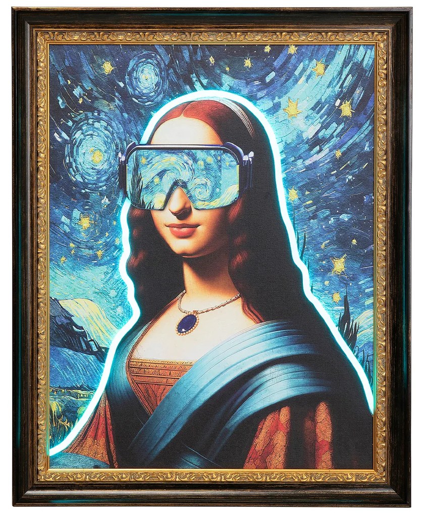 LED Art Lady obraz viacfarebný 80x100 cm