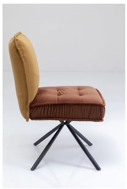 Hnedá čalúnená jedálenská stolička Chelsea KARE DESIGN