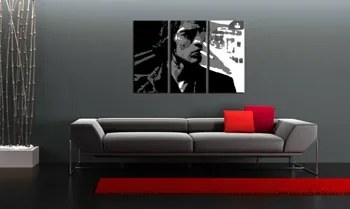 Ručne maľovaný POP Art obraz Richard Ashcroft 3 dielny  ras/x5