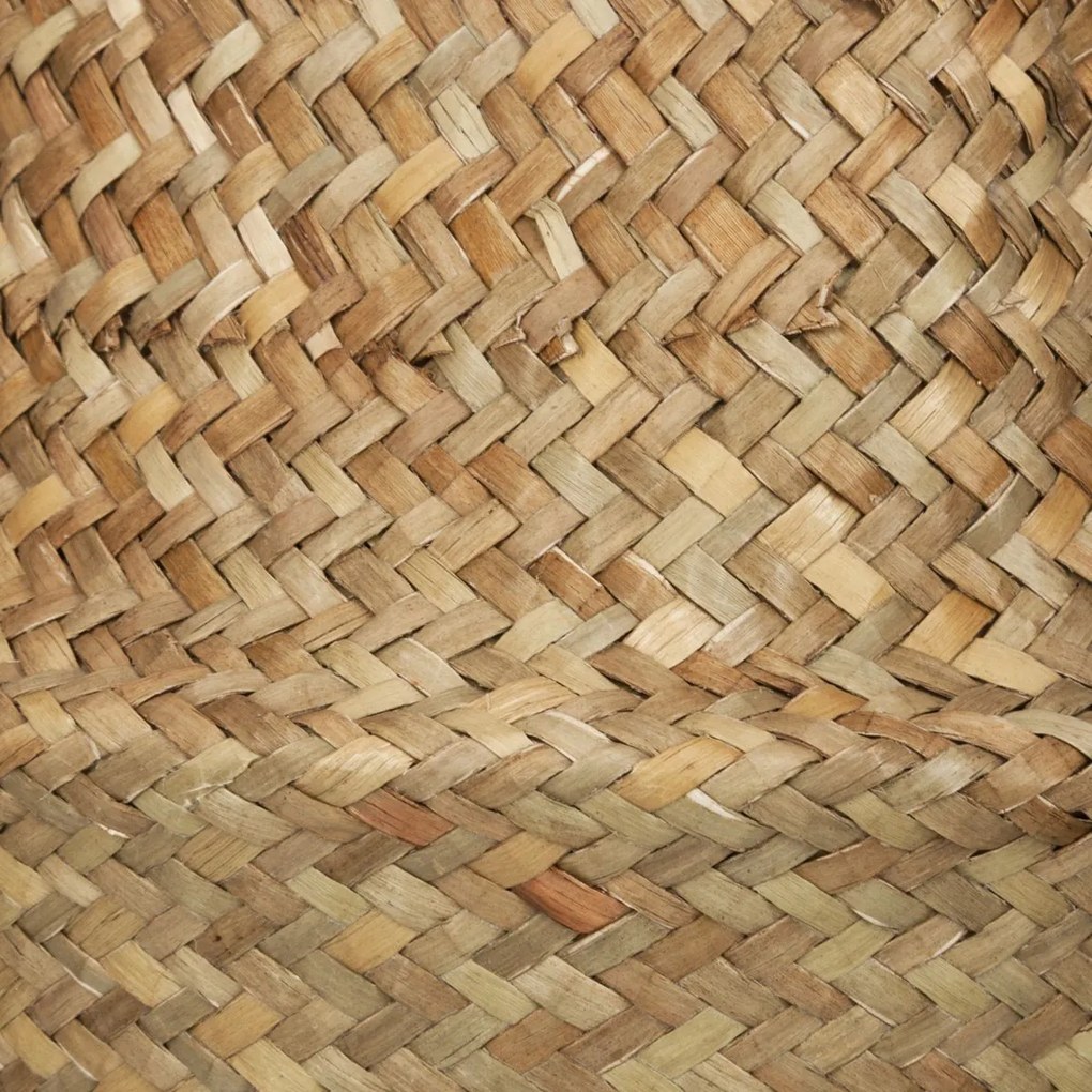ZÁVESNÝ KVETINÁČ Z MORSKEJ TRÁVY BOHO 20X18 CM HNEDÁ