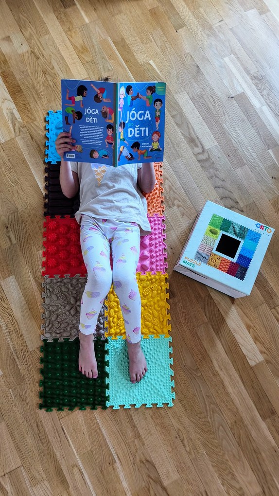 OrtoNature Masážne ortopedické podložky súprava 9 ks - Dúhová melódia