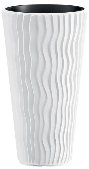 Prosperplast Kvetináč Sandy Slim, 35 x 62 x 35 cm , biela