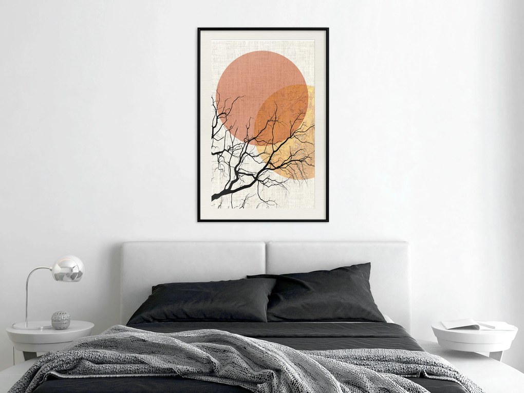 Artgeist Plagát - Double Moon [Poster] Veľkosť: 20x30, Verzia: Čierny rám