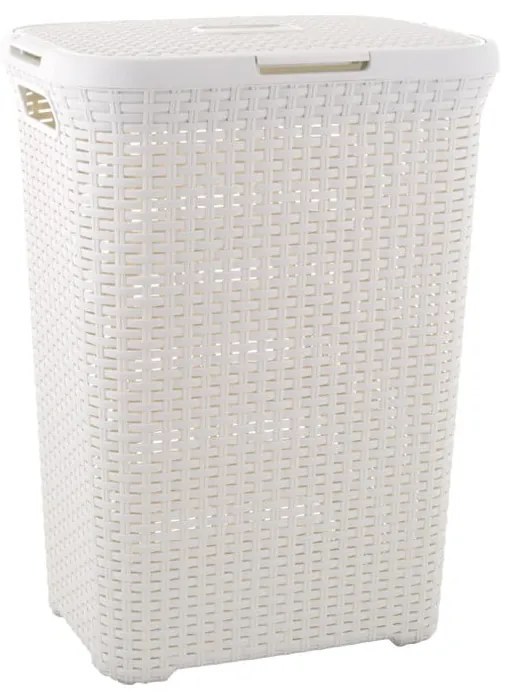 Svetlokrémový kôš na bielizeň Curver Hamper, 60 l