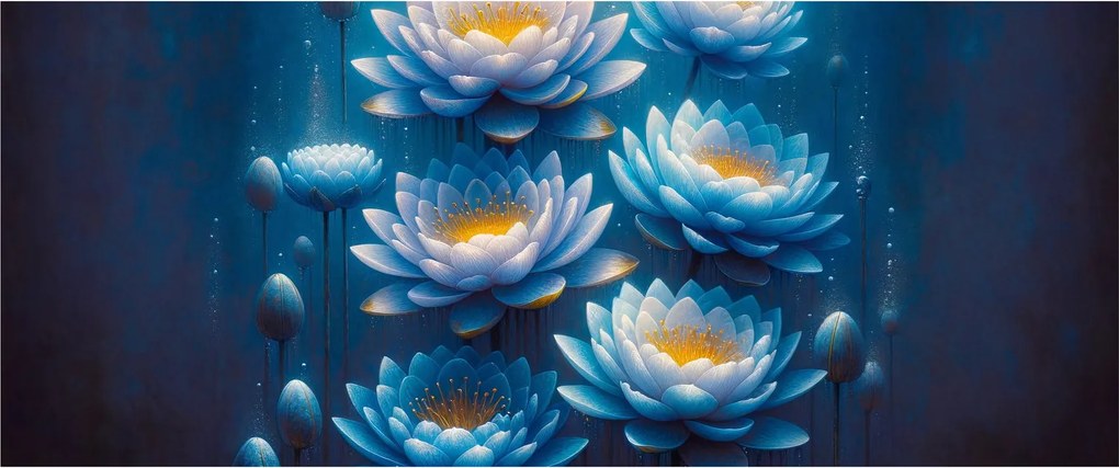 Obraz - Lekná pod hladinou (120x50 cm)