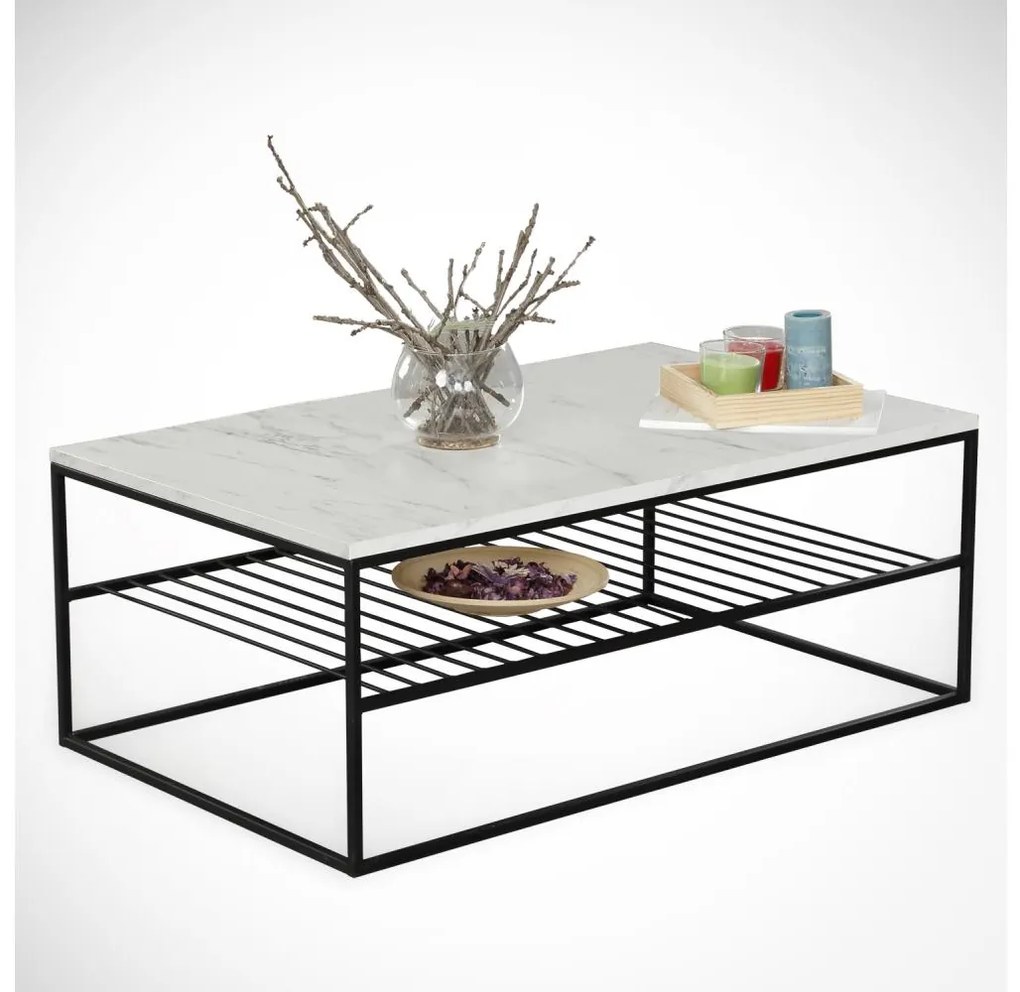 Asir Konferenčný stolík ETNA 43x95 cm šedá/čierna 801CMY2839