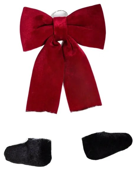 Vianočná dekorácia BOWE mašľa, červená 711060