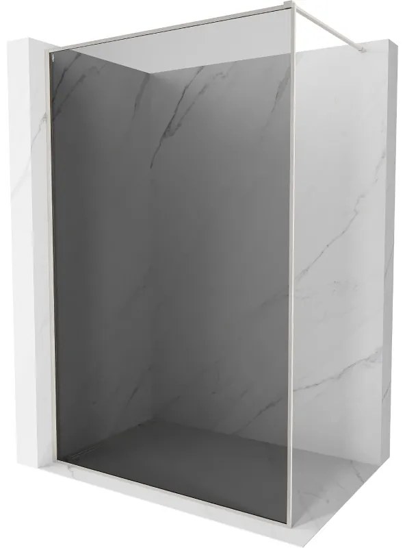 Mexen Kioto-F, sprchová zástena s rámom 120 x 202 cm, 8 mm šedé sklo, oceľový profil, 800-120-104-97-40