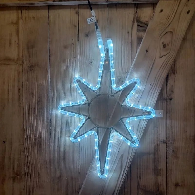 DECOLED LED svetlo s hviezdami, závesné, 82x125 cm, ľadovo biele