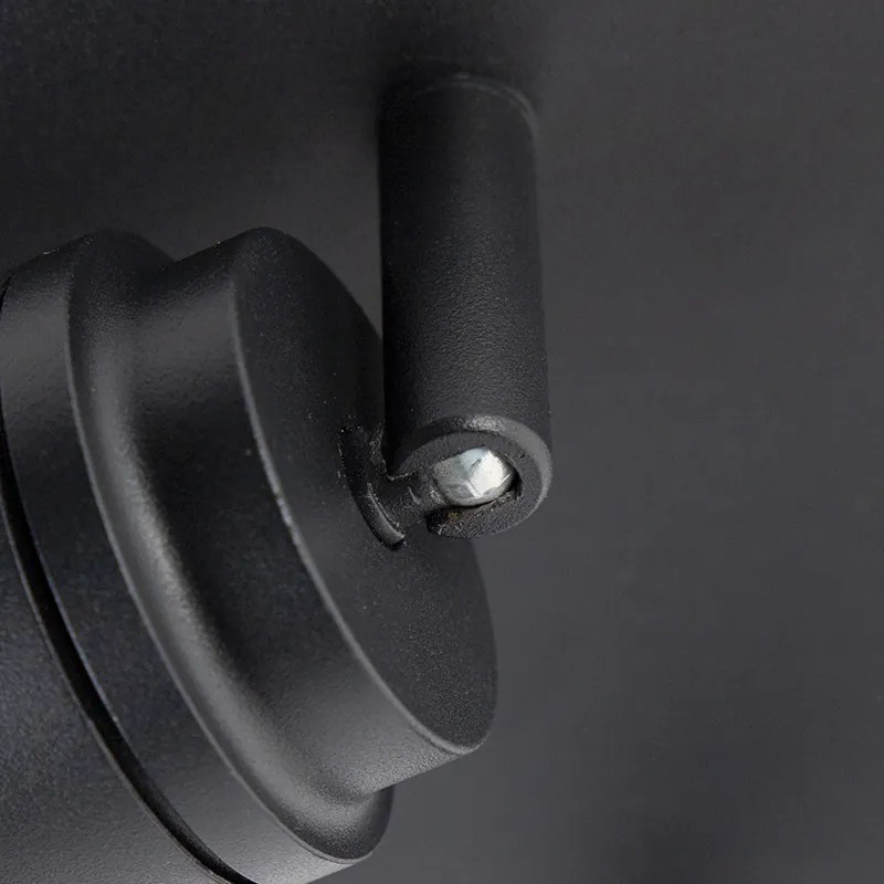 Moderné kúpeľňové bodové svetlo čierne 2-žiarovkové IP44 - Ducha