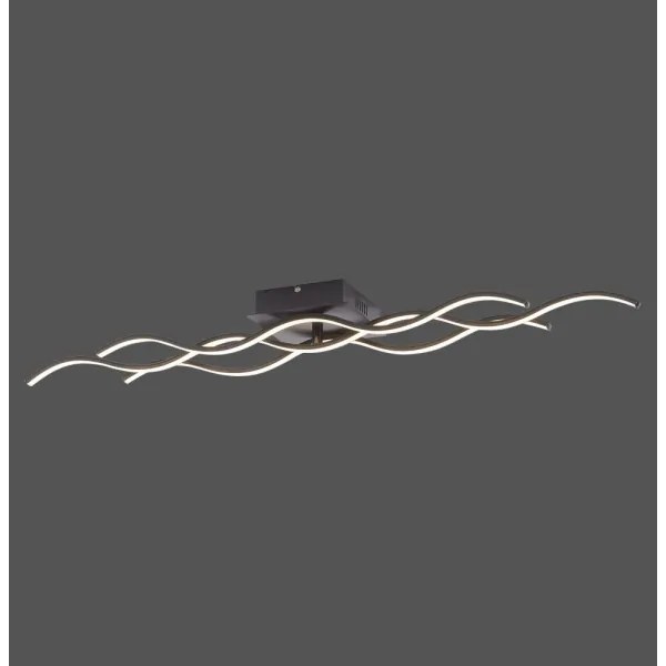 Leuchten Direkt 15166-18 - LED Prisadený luster WAWE LED/28W/230V čierna