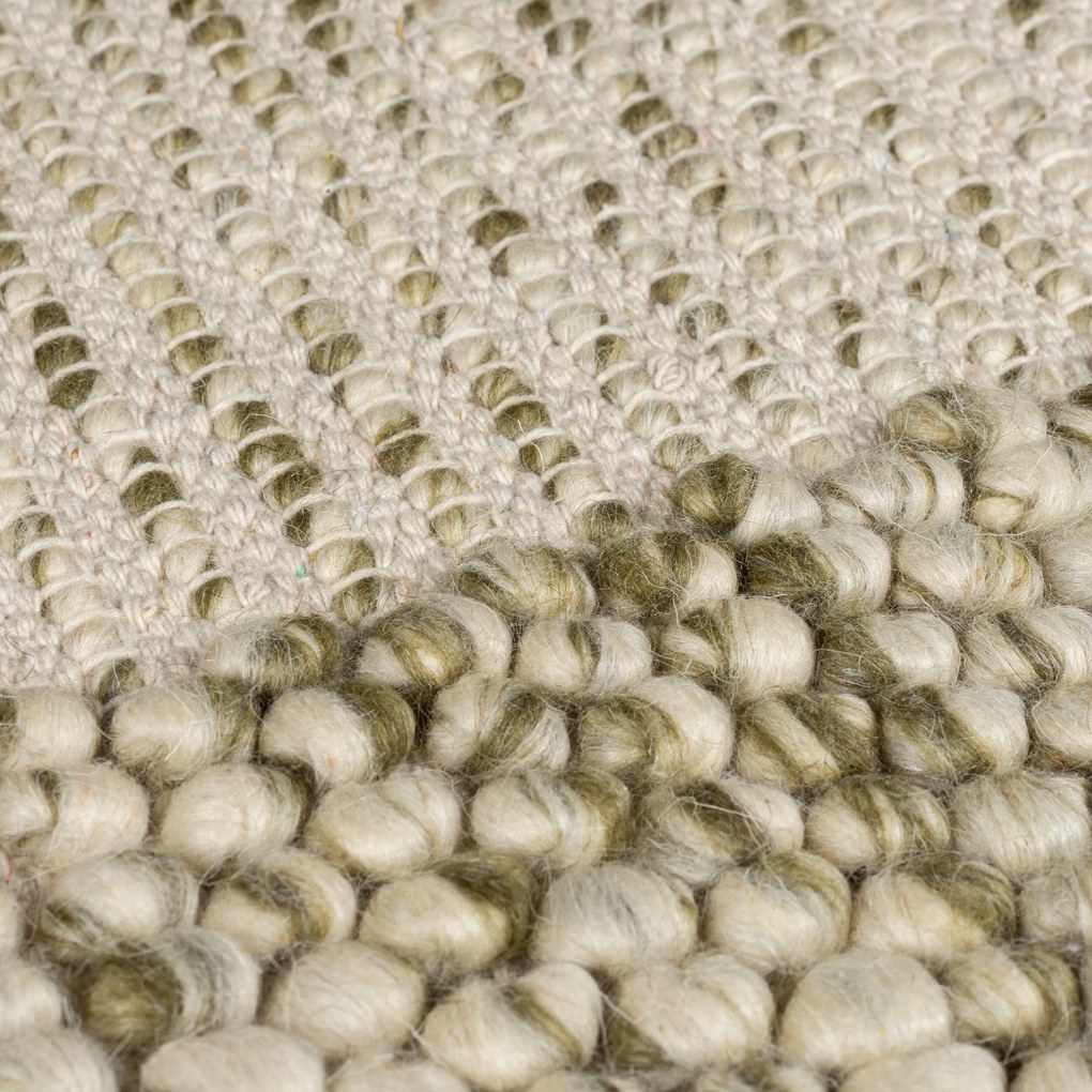 Flair Rugs, Kusový koberec Bobble Wool Green, 120x170, zelená, obývacia izba