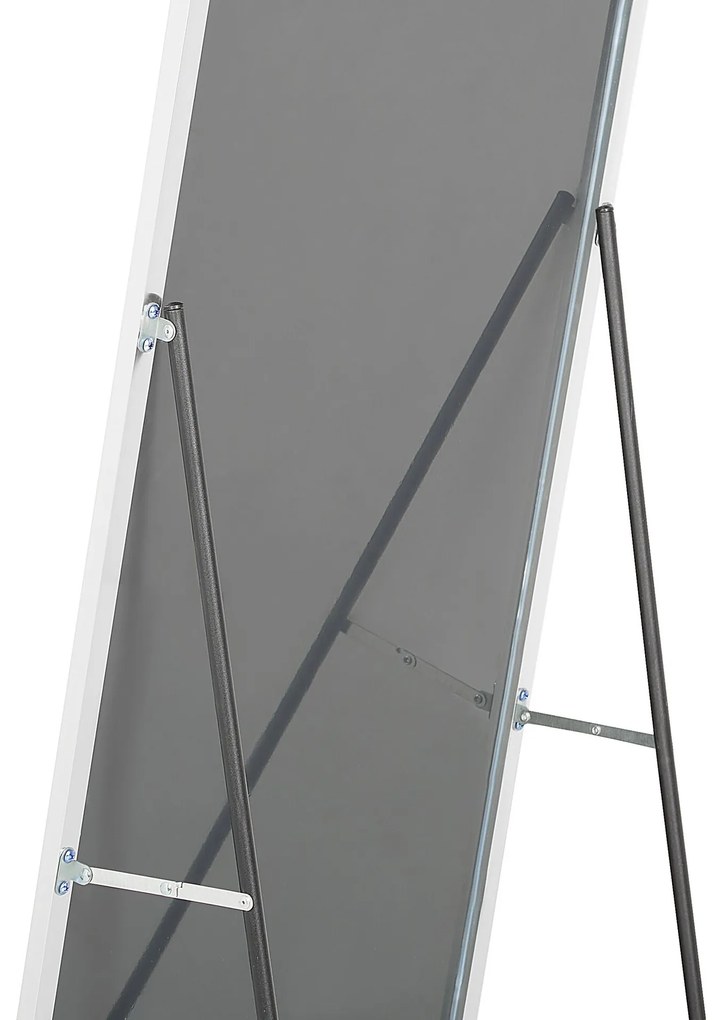 Stojace zrkadlo 50 x 156 cm strieborné BEAUVAIS Beliani