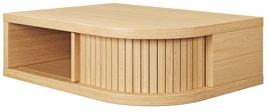Nočný stolík v dekore duba v prírodnej farbe Farsta - Woodman