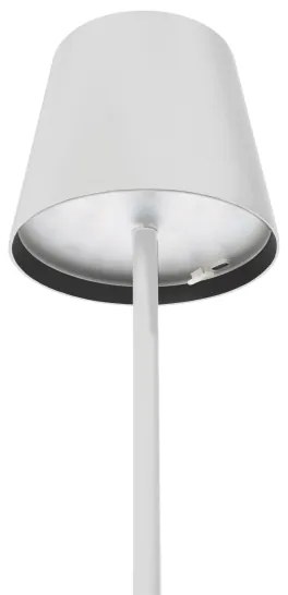 LED Stmievateľná vonkajšia stolná lampa LED/4W/4000 mAh 3000/4000/5500K IP44 biela