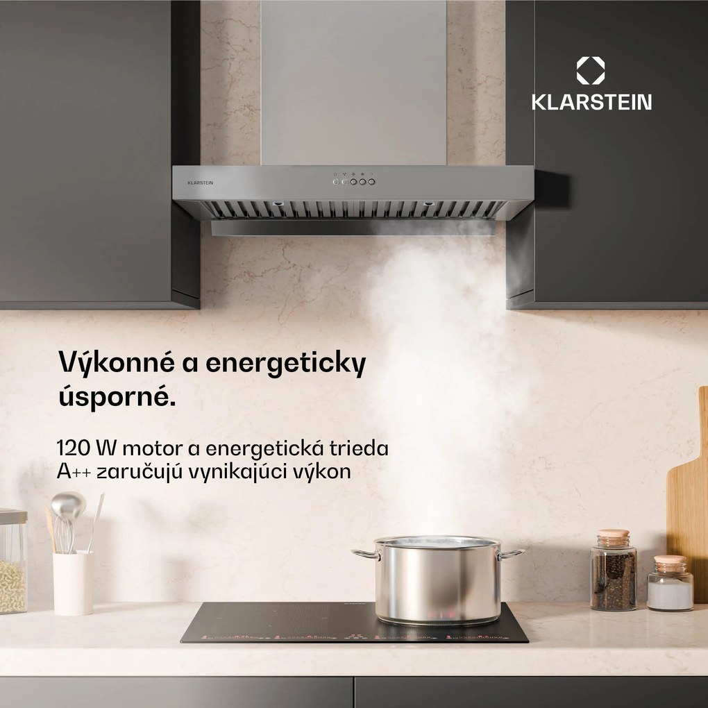 Klarstein AeroClean digestor, 649,9 m³/h, 4 úrovne, EEK A++, odsávanie/recirkulácia vzduchu