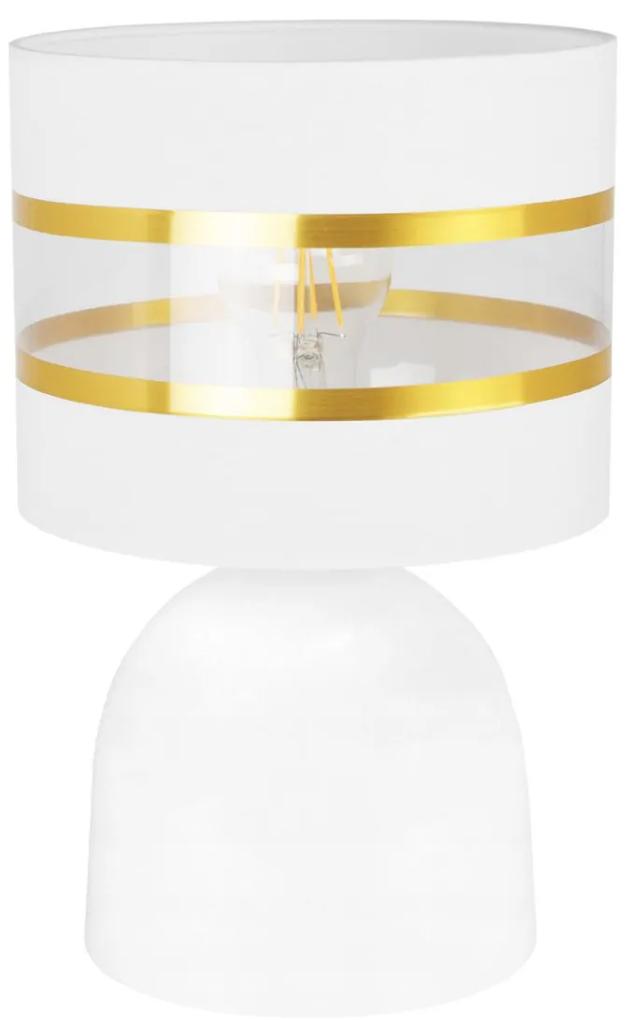 Stolná lampa Elegance, 1x textilné tienidlo (výber zo 6 farieb), (výber z 2 farieb konštrukcie), g