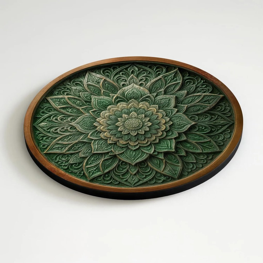 DUBLEZ | Mandala na stenu - Smaragd