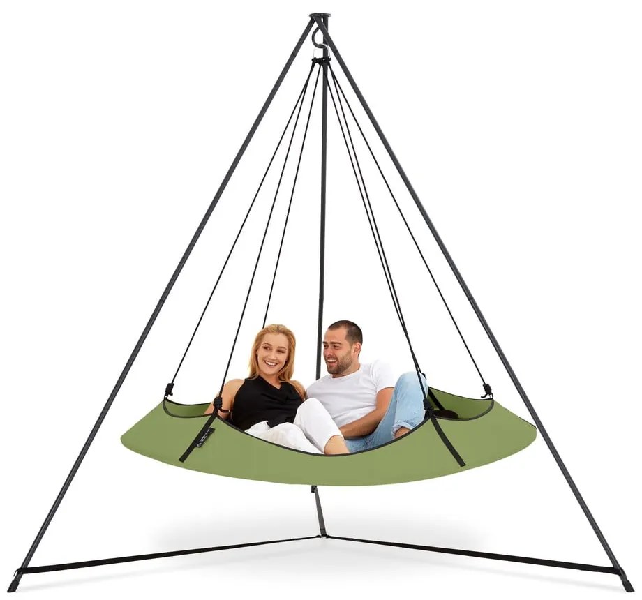 Zelená záhradná hojdačka so stojanom - Hangout Pod