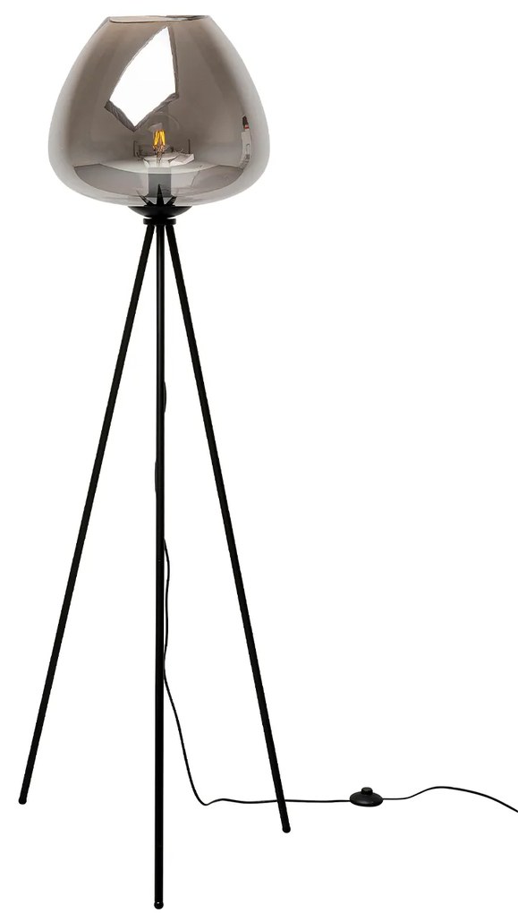 Sphere stojacia lampa sivá 146 cm