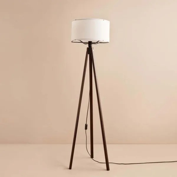 Stojacia lampa AYD 1xE27/40W/230V hnedá/biela+