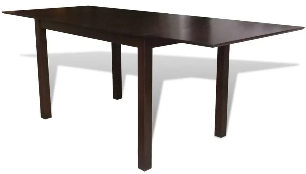 vidaXL Rozťahovací jedálenský stôl 195 cm, masív, hnedý