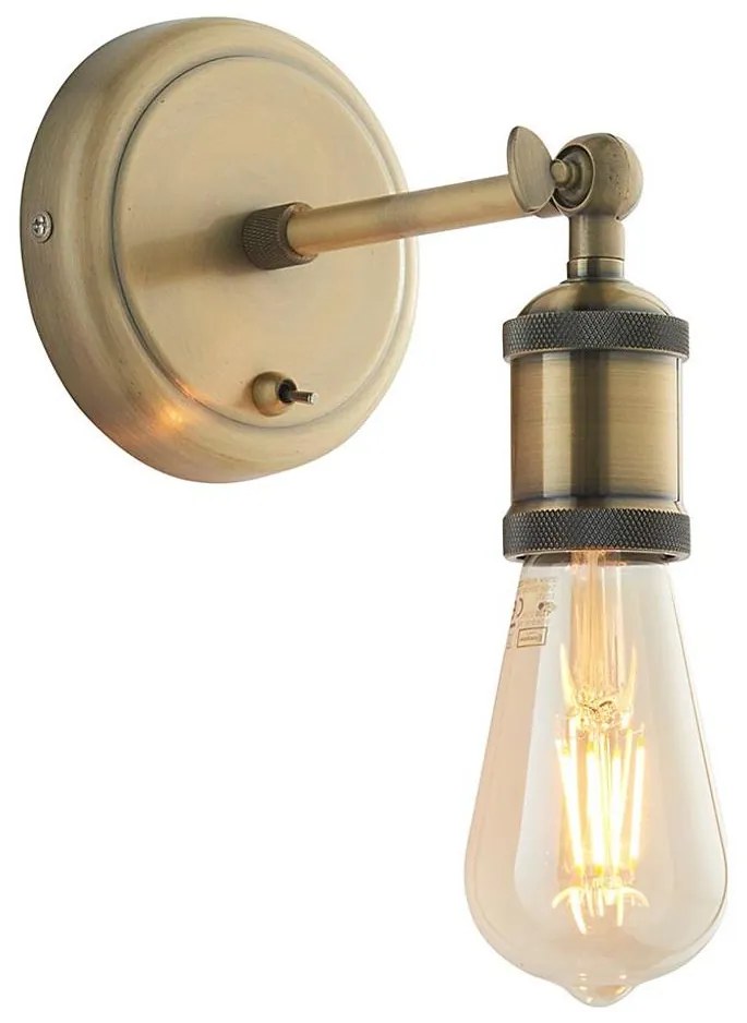 Endon 97245 - Nástenné bodové svietidlo HAL 1xE27/10W/230V mosadz