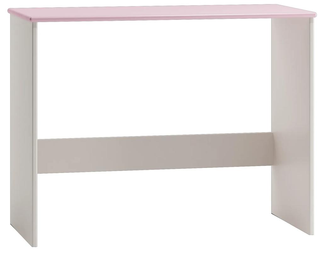 Písací stolík: Biela - ružová
