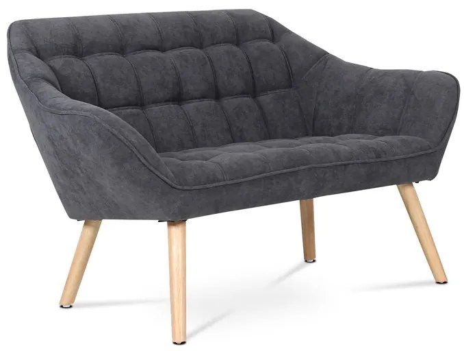 BONTEC Dvojmiestna pohovka, sivá, látka, AK-322 GREY2 Farba: Strieborná