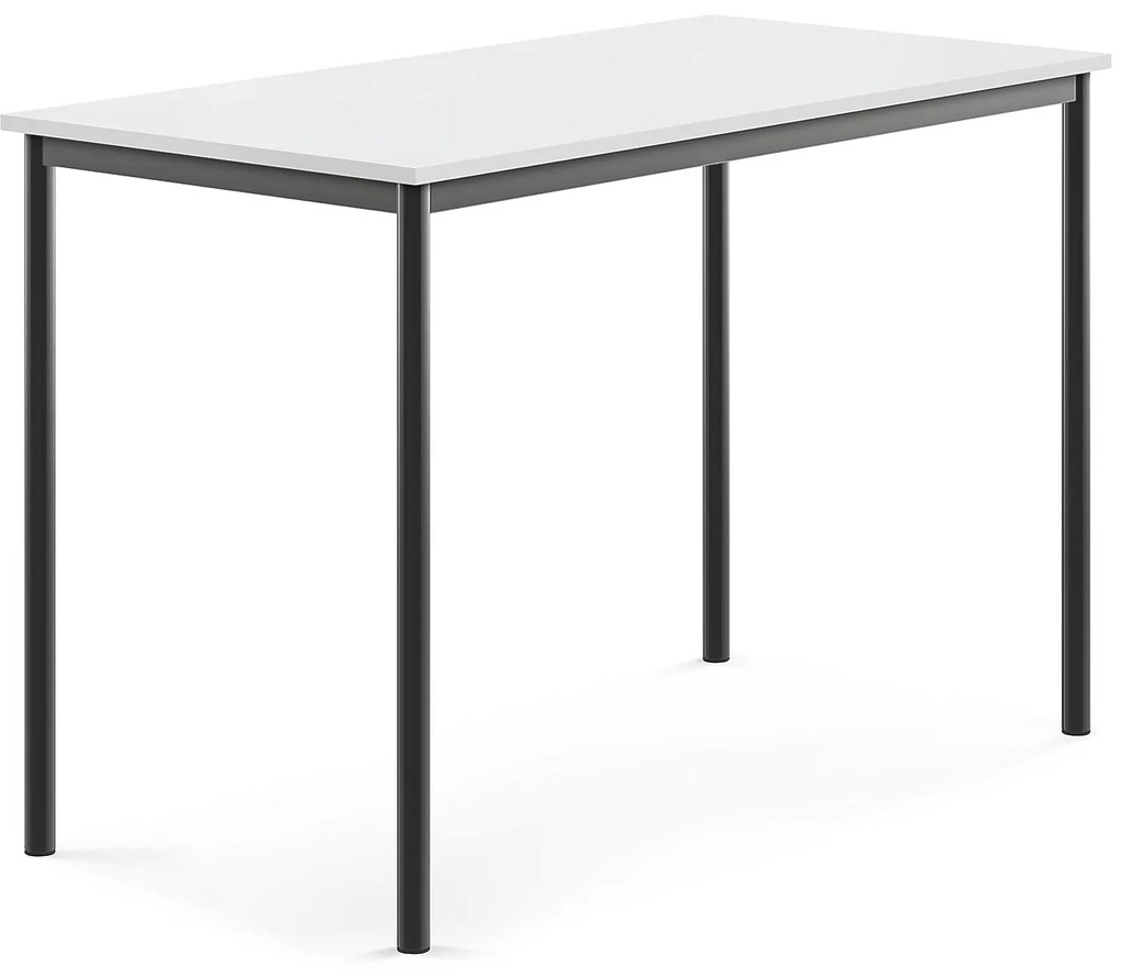 Stôl SONITUS, 1400x700x900 mm, HPL - biela, antracit