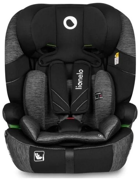 Lionelo - Autosedačka LEVI ONE i-Size 76-150 cm čierna/šedá