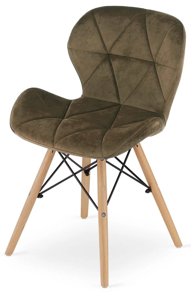 Zamatové kreslo LAGO - hnedé Farba: Šedá