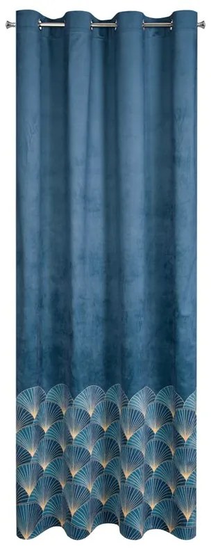 HOTOVÝ ZÁVES DESIGN91 GINA 140X250 CM MODRÁ NAVY