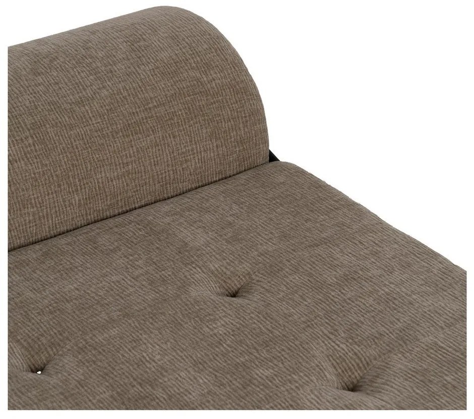 Béžové rozkladacie ženilkové kreslo – Ixia