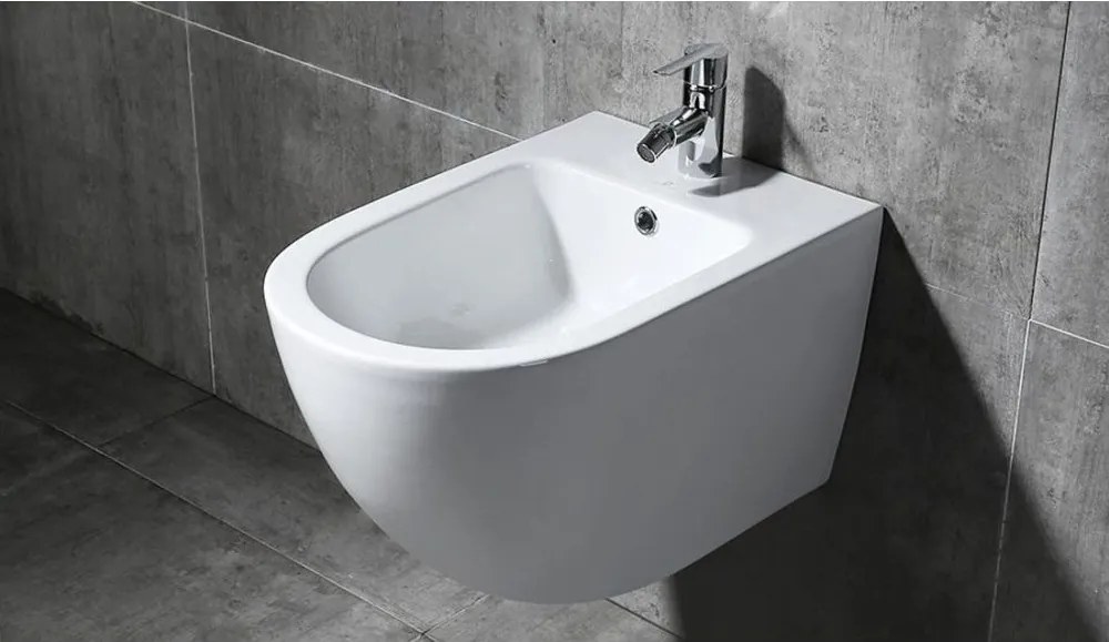 Závesný bidet REA CARLO MINI, biela