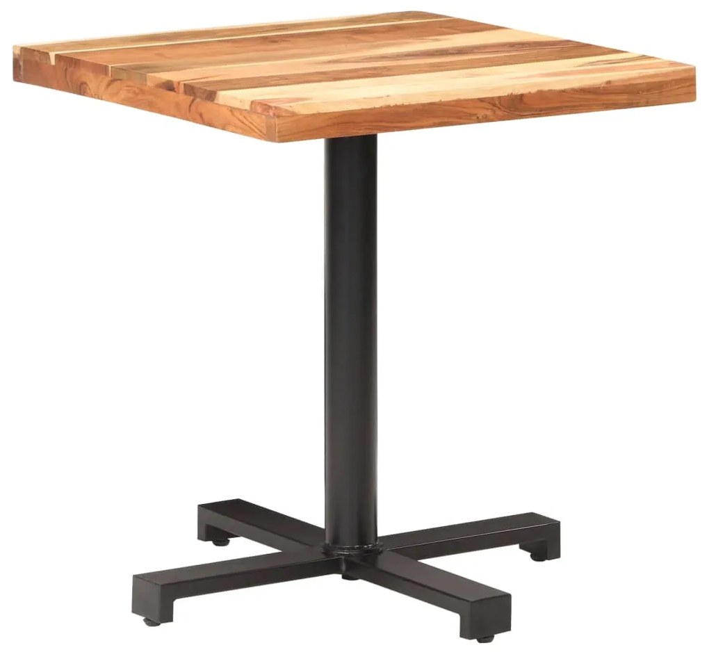 vidaXL Bistro stôl štvorcový 70x70x75 cm akáciový masív
