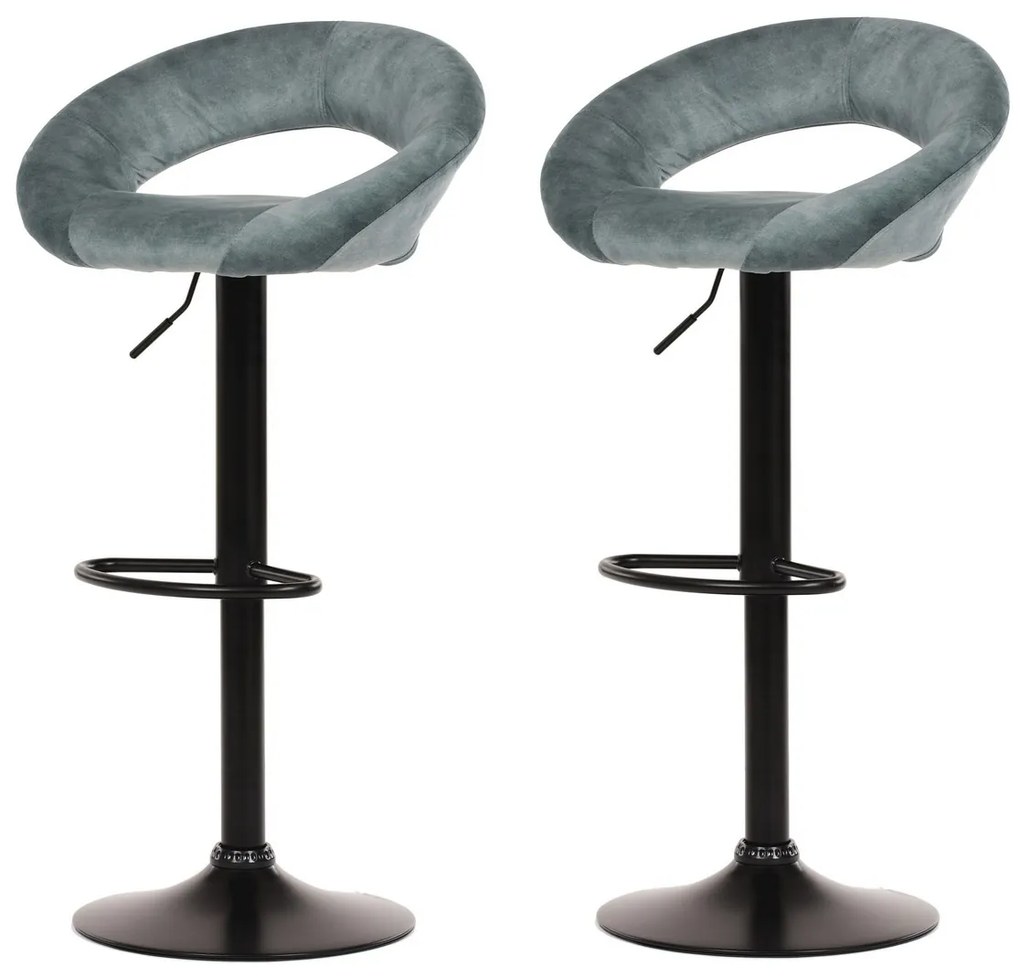 Súprava barových stoličiek AUB-822 BLUE4, 2 ks