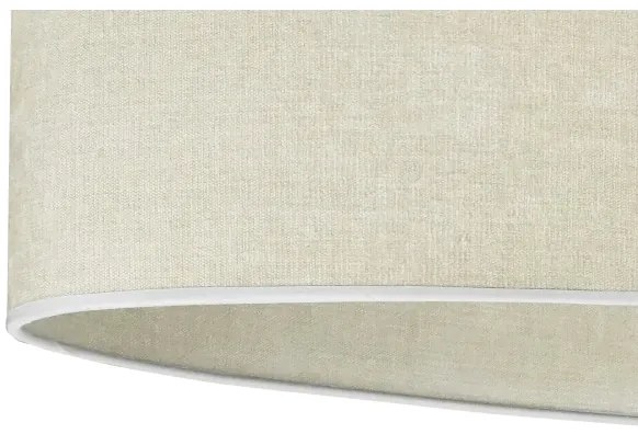 Duolla - Prisadený luster OVAL 1xE27/15W/230V šedá