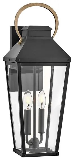 Hinkley HK-DAWSON-L - Vonkajšie nástenné svietidlo DAWSON L 2xE14/40W/230V IP44