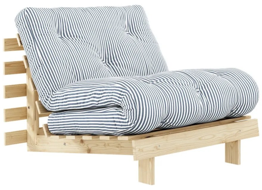 Biele/svetlo modré kreslo Roots - Karup Design