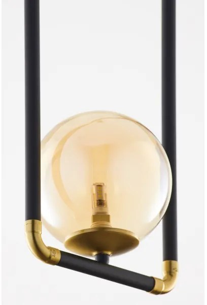 Jupiter 2024 - Luster na lanku ZAFRA 1xG9/10W/230V čierna/zlatá/béžová