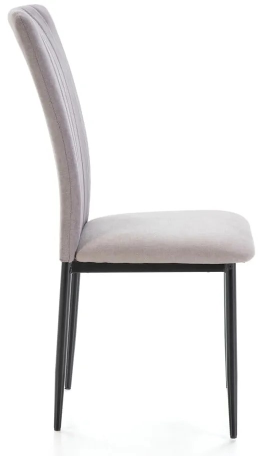 Svetlosivé jedálenské stoličky v súprave 4 ks Holly – Marckeric