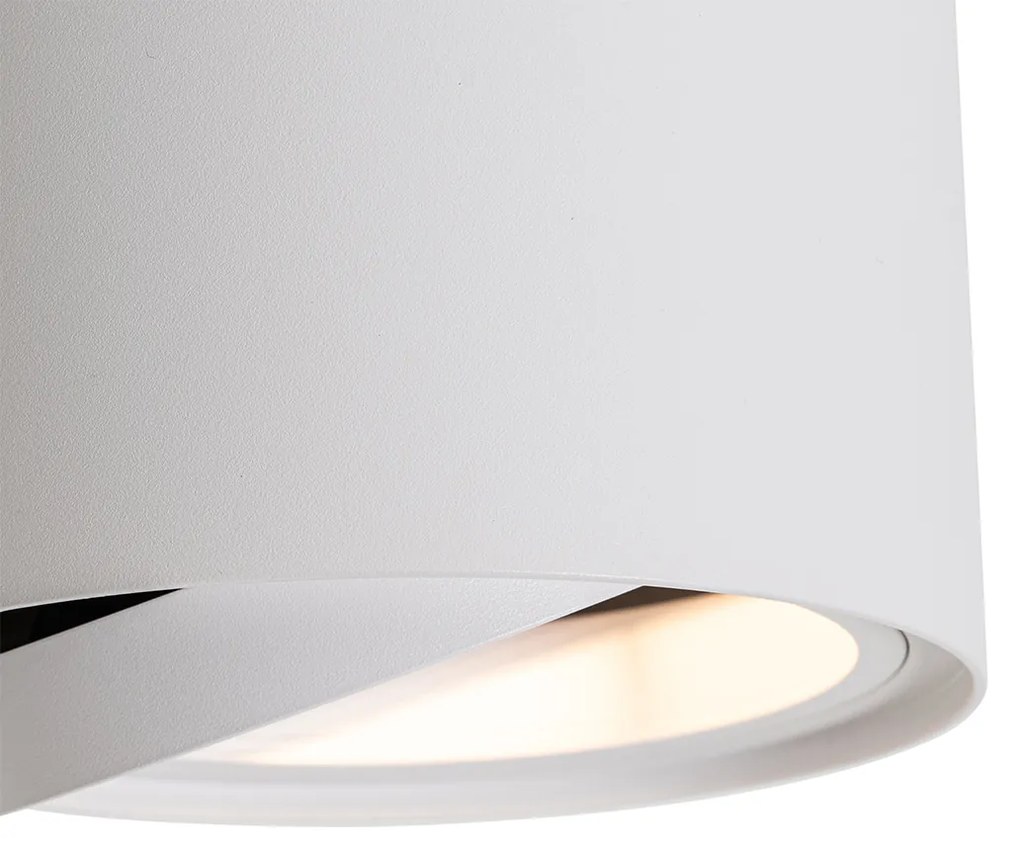 Inteligentný stropný reflektor biely otočný a naklápací vrátane Wifi GU10 111mm - Rondoo Up
